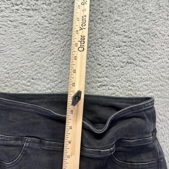 American Eagle Outfitters Real Good Jeans Womens M Black Denim Jegging Bootcut - Picture 4 of 11